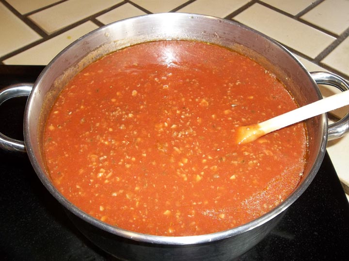 Spaghetti sauce start