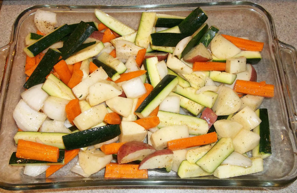 veggies ready to roast