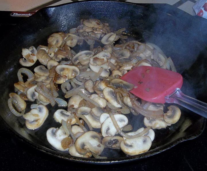 salisbury cooking mushrooms