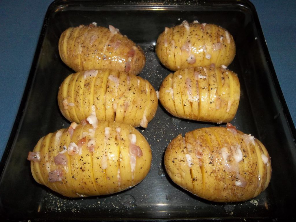 hassleback potatoes oven ready