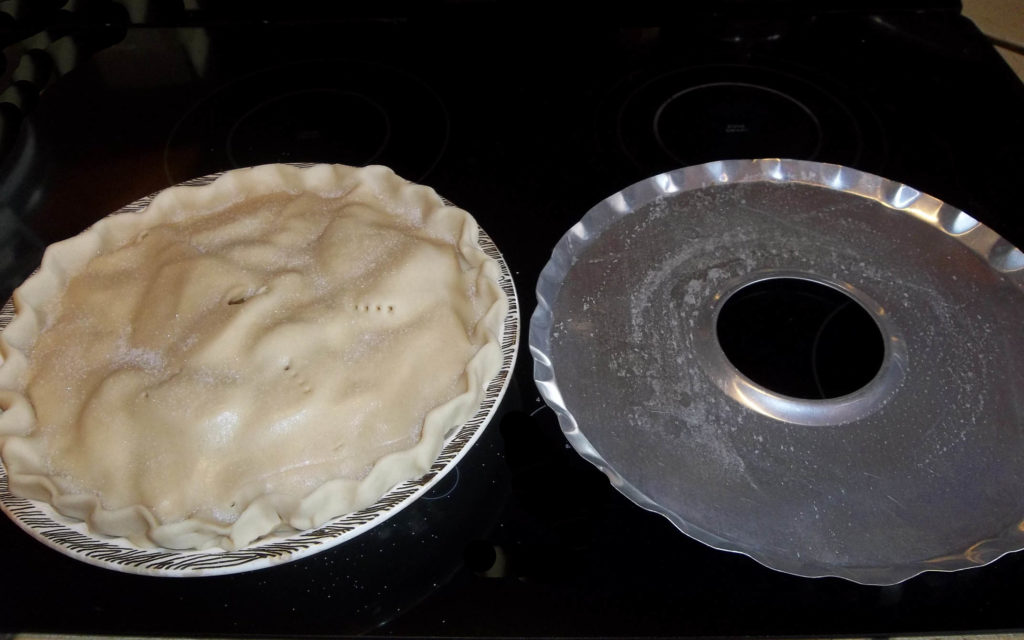 Apple pie ready to bake